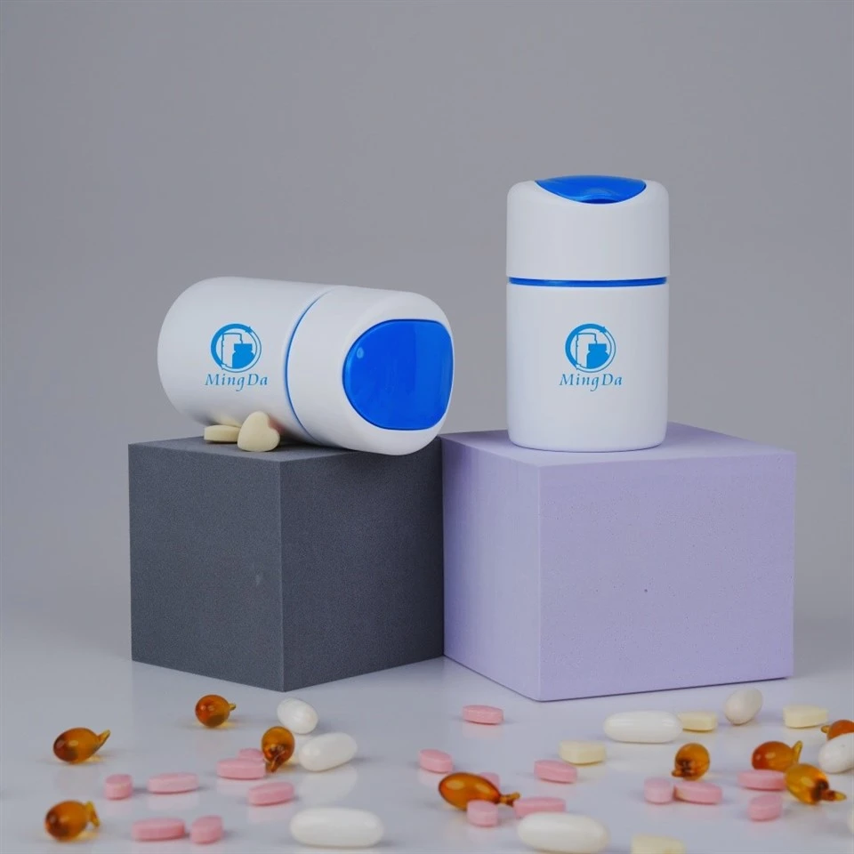 Round HDPE Bottle with child resistant cap